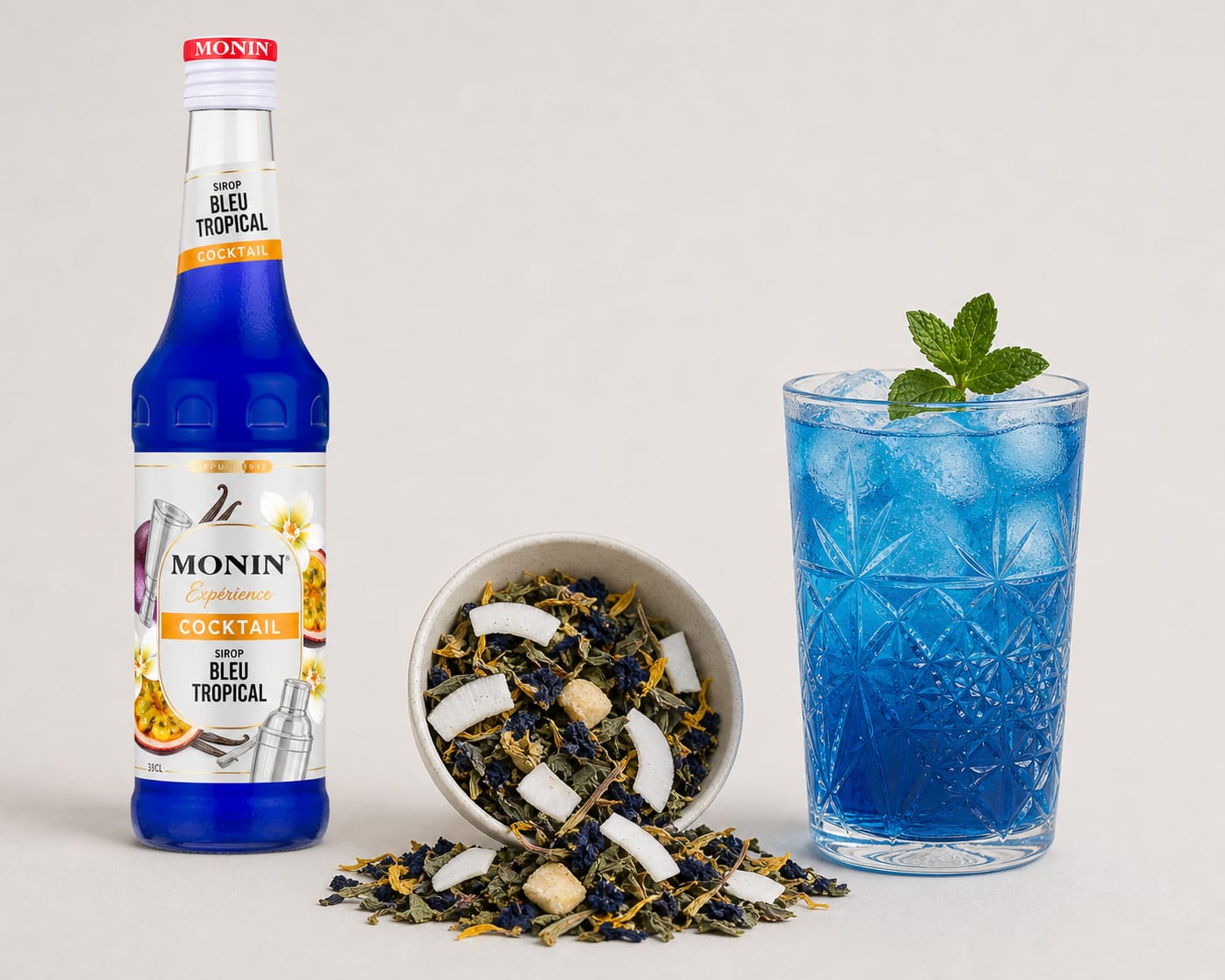 Sirop de Monin Cocktail blue tropical 33cl